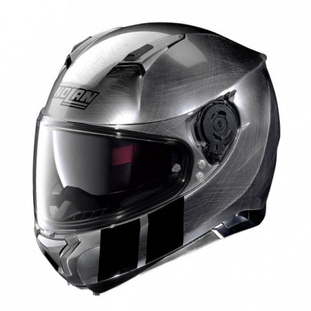 NOLAN FULL-FACE - N87 MARTZ N-COM - SCRATCHED CHROME