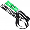 Set chingi rapide latime 40mm verde fluo / negru