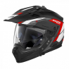Casca moto Nolan Crossover N70-2 X Grandes Alpes N Com negru mat/rosu