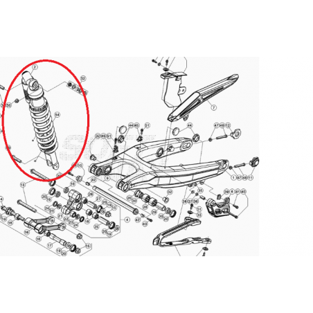 Amortizor spate Beta XTrainer 036330308000